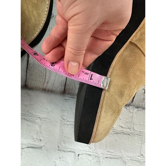 EILEEN FISHER Hiya beige suede platform mules clog size 10M NWOT - Picture 11 of 12